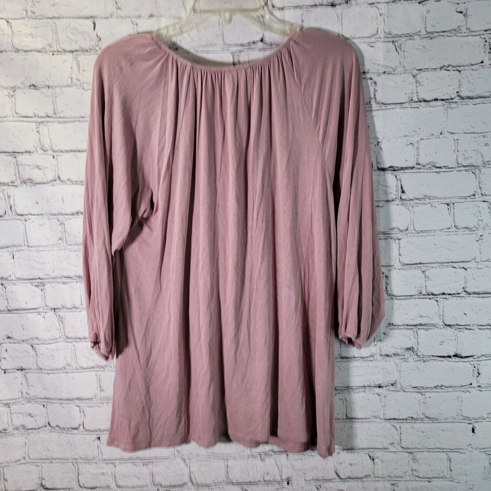 LuLaRoe Simply Comfortable, Pink Tunic‎ Top 3/4 Sleeve, Size M - Picture 3 of 6